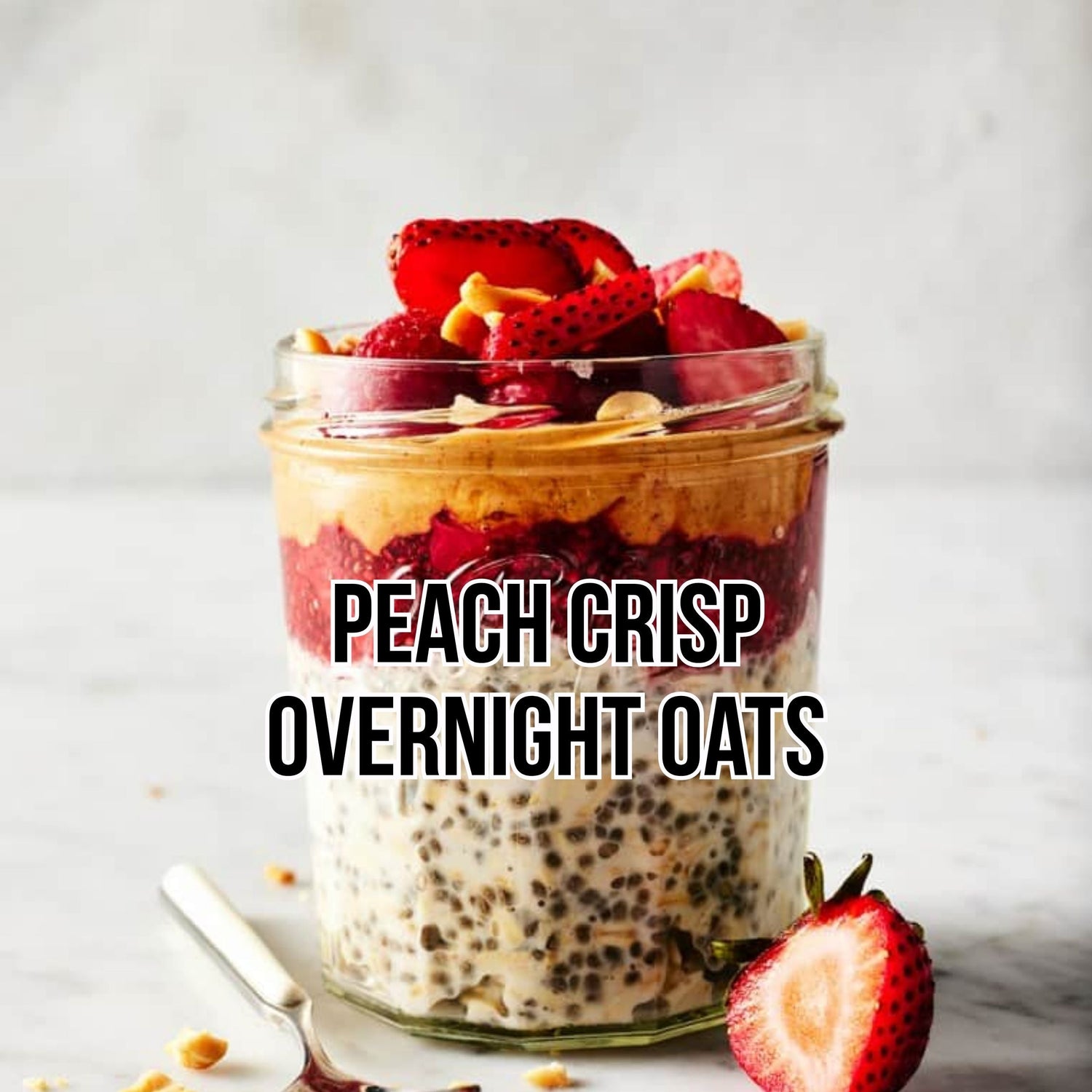Peach Crisp Overnight Oats