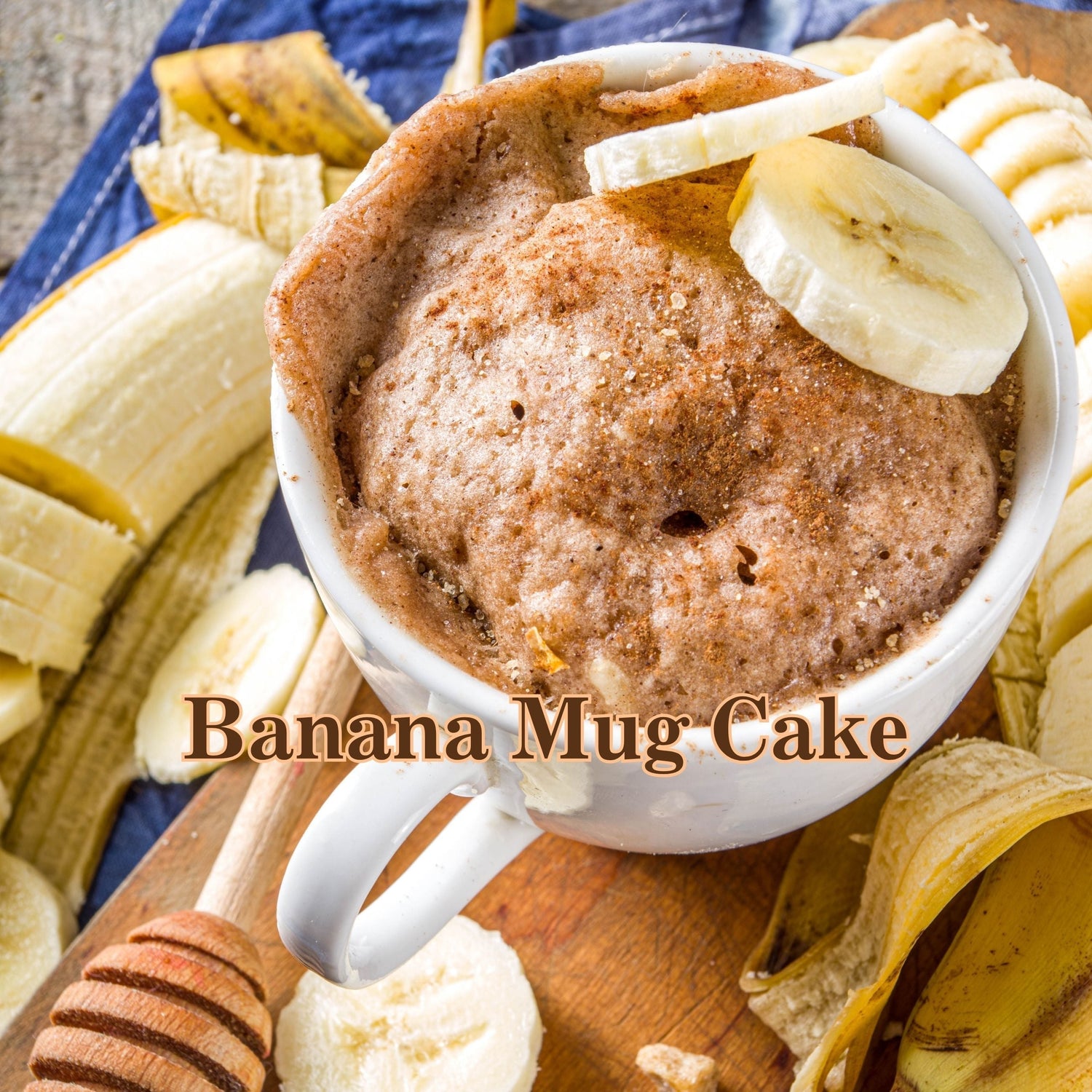 Banana Vanilla Oats Mug Cake