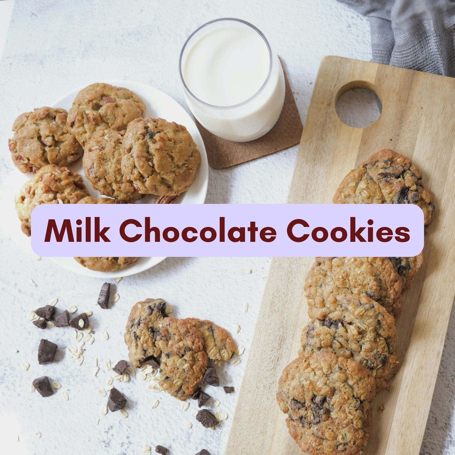 Milk Chocolate Oat Cookies