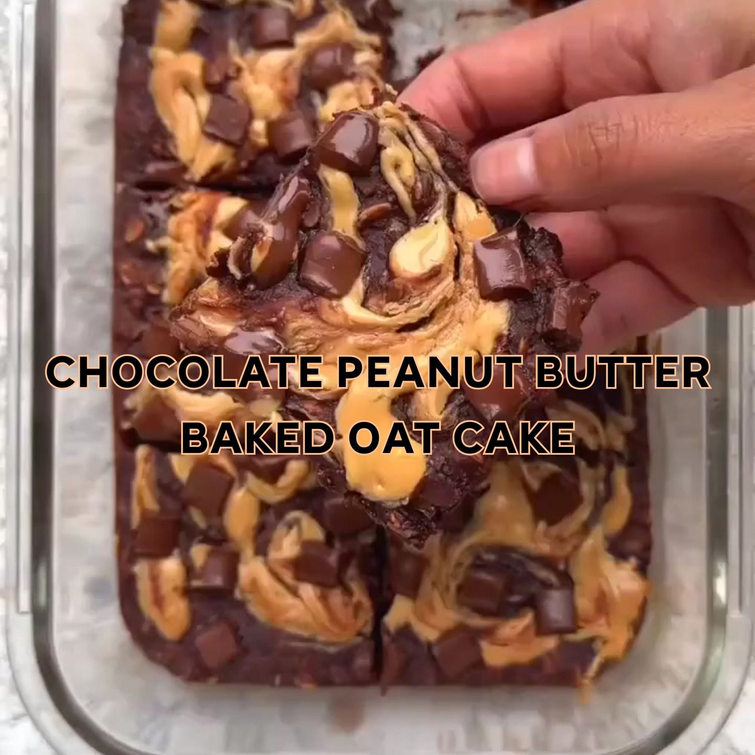 Chocolate Peanut Butter Baked Oats