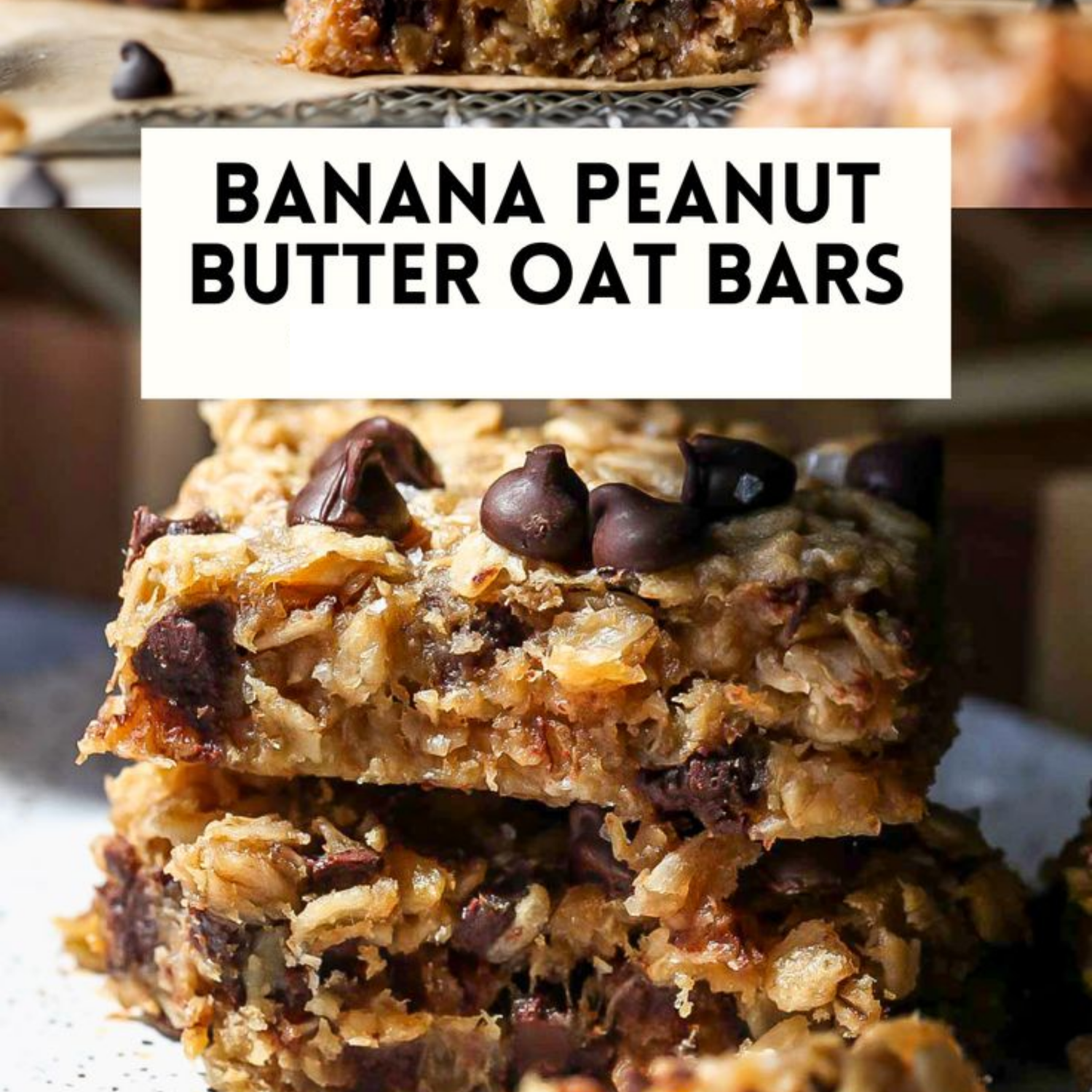Banana Peanut Butter Oats Bars