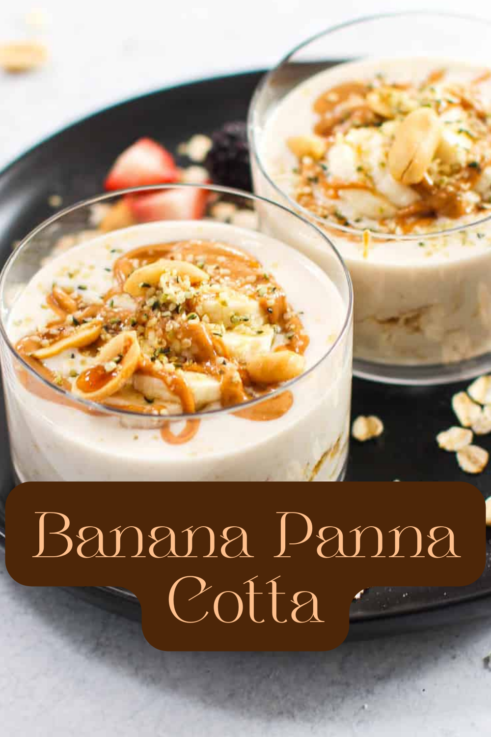 Banana-Vanilla Supertums Panna Cotta