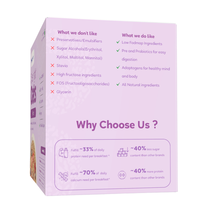 Supertums Overnight Oats Mixed Berries 420g | Low FODMAP | High in Protein | All Natural