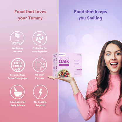 Supertums Overnight Oats Mixed Berries 420g | Low FODMAP | High in Protein | All Natural